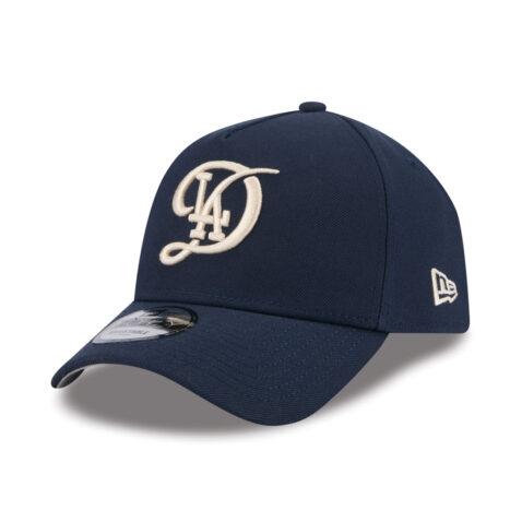 New Era 9Forty Los Angeles Dodgers Official City Connect A-Frame Snapback Hat Dark Navy