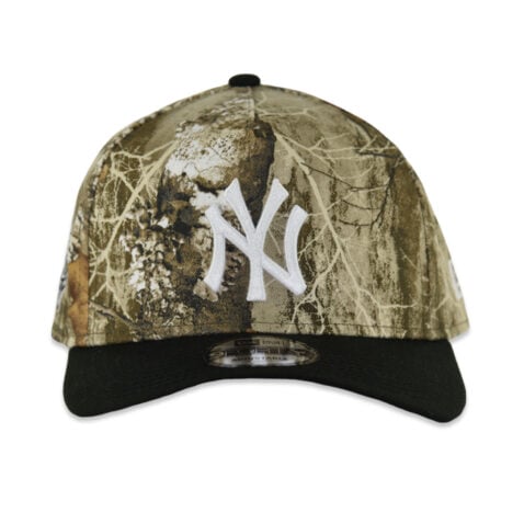 New Era 9Forty New York Yankees Two Tone A-Frame Snapback Hat Realtree Camouflage Black - Image 2