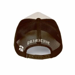 Primitive x Tupac Stay Up Trucker Snapback Hat Brown