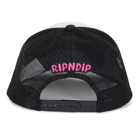 Ripndip Love Is Snapback Hat White Black - Image 4