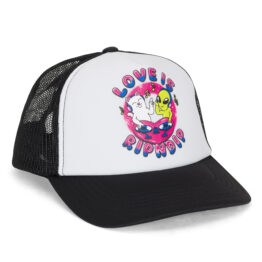 Ripndip Love Is Snapback Hat White Black