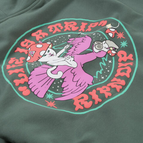 Ripndip Take A Trip Pullover Hoodie Alpine Green - Image 4