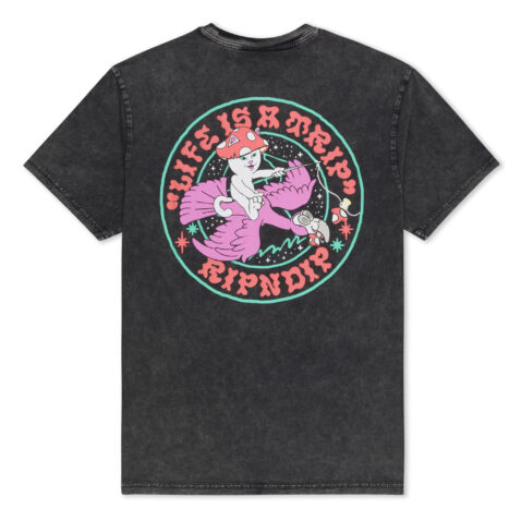 Ripndip Take A Trip Short Sleeve T-Shirt Black Wash - Image 3
