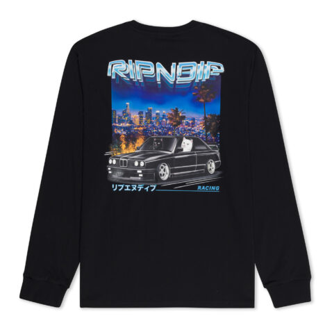 Ripndip Vroom Vroom Long Sleeve T-Shirt Black - Image 3