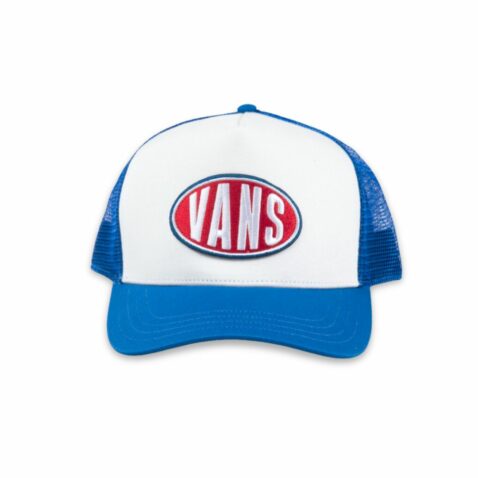 Vans Spray On Trucker Snapback Hat True Blue