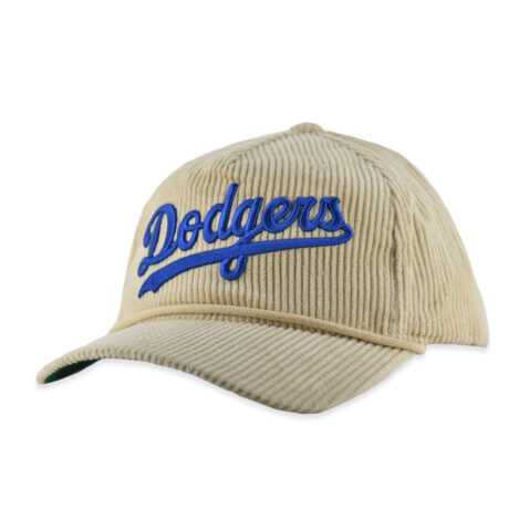 Mitchell & Ness Los Angeles Dodgers Cordy Deadstock Snapback Hat Off White