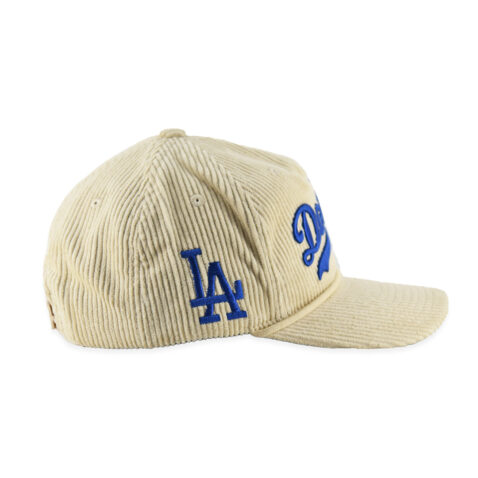 Mitchell & Ness Los Angeles Dodgers Cordy Deadstock Snapback Hat Off White - Image 6