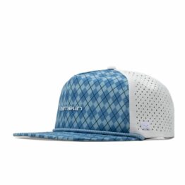 Melin Hydro Coronado Links Snapback Hat Blue Argyle