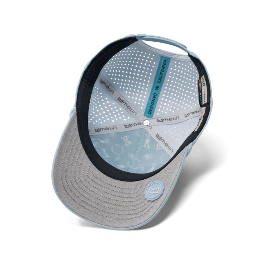 Melin Hydro Odysea Links Snapback Hat Blue Argyle | Billion Creation