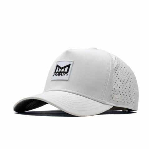 Melin Hydro Odyssey Stacked Snapback Hat White
