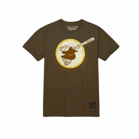 Mitchell & Ness San Diego Padres Under The Lights Short Sleeve T-Shirt Brown