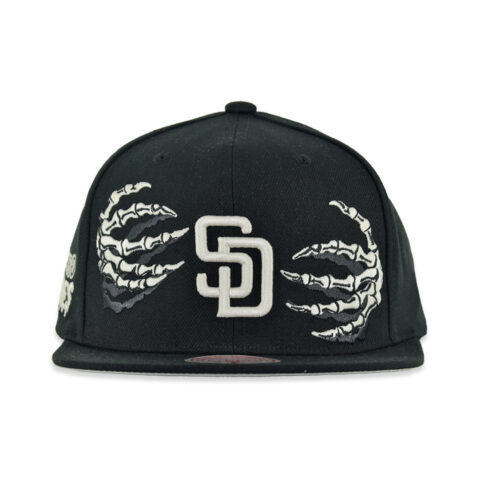 Mitchell & Ness x JBones San Diego Padres Snapback Hat Black