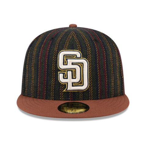 New Era 59Fifty San Diego Padres Vintage Herringbone Fitted Hat Herringbone Brown New Era 59Fifty San Diego Padres Vintage Herringbone Fitted Hat Herringbone Brown