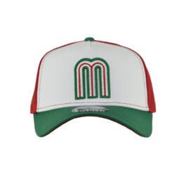 New Era 9Forty Mexico Aztec Two Tone A-Frame Snapback Hat White Red Green
