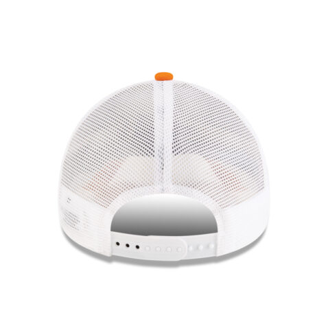 New Era 9Forty Rocky Mountains Patch Mesh Trucker A-Frame Snapback Hat Burnt Orange White - Image 5