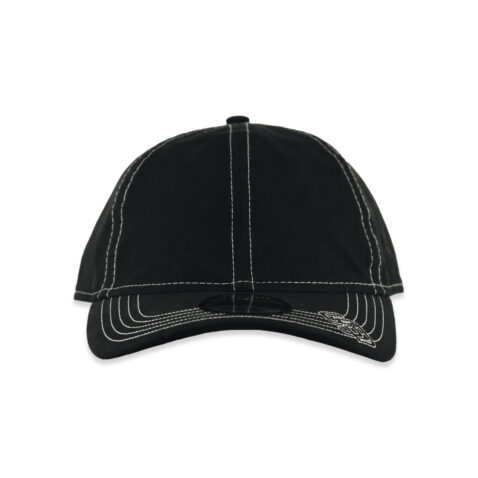 New Era 9Twenty San Diego Padres Contrast Stitch Strapback Hat Black - Image 2