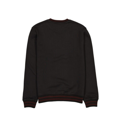New Era San Diego Padres Arch Word Logo Crewneck Sweatshirt Black Gold - Image 2