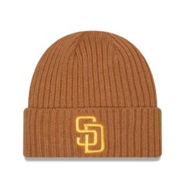 New Era San Diego Padres Color Pack Knit Beanie Light Bronze Gold
