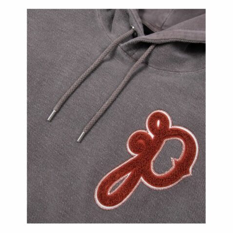 Paper Planes P's Script Pullover Hoodie Washed Fog - Image 3