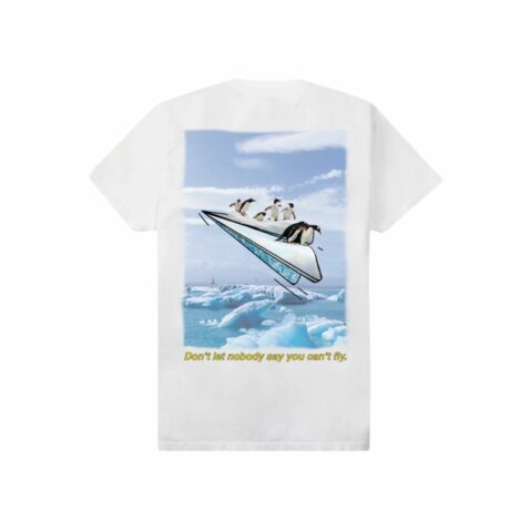 Paper Planes Penguins Can Fly Short Sleeve T-Shirt White