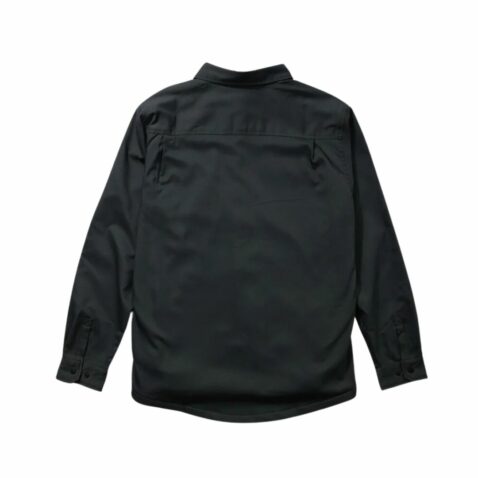 Salty Crew Fathom Long Sleeve Tech Shacket Charcoal - Image 2