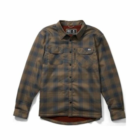 Salty Crew Fathom Long Sleeve Tech Shacket Pewter