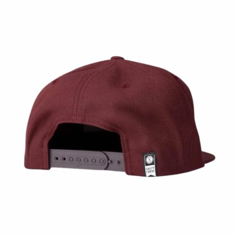 Salty Crew Tailgate 6 Panel Snapback Hat Burgundy