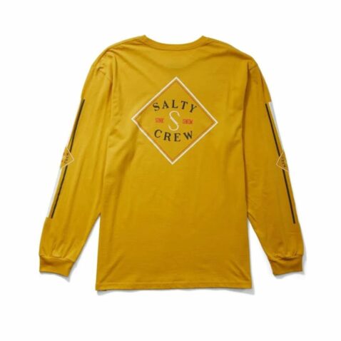 Salty Crew Tippet Color Long Sleeve T-Shirt Mustard