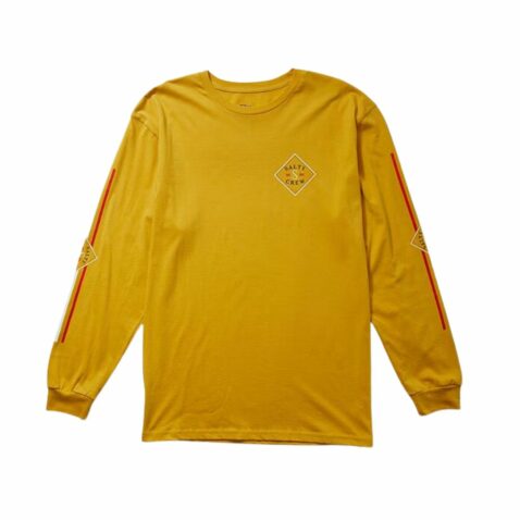 Salty Crew Tippet Color Long Sleeve T-Shirt Mustard