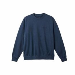 Brixton Embroidered Heavy Weight Crewneck Sweatshirt Washed Navy
