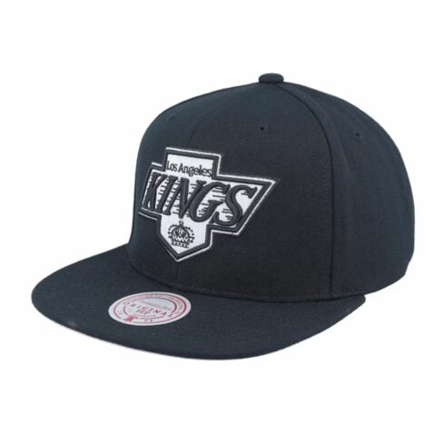 Mitchell & Ness Los Angeles Kings Vintage Evergreen Snapback Hat Black White