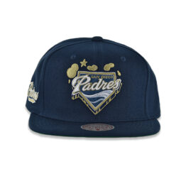 Mitchell & Ness San Diego Padres G Shadow Cooperstown Snapback Hat Navy Blue