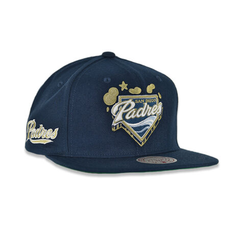 Mitchell & Ness San Diego Padres G Shadow Cooperstown Snapback Hat Navy Blue - Image 3