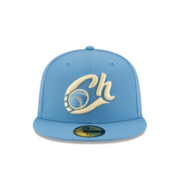 New Era 59Fifty Charros De Jalisco Official 2025 Alternate 1 Fitted Hat Light Blue Soft Yellow