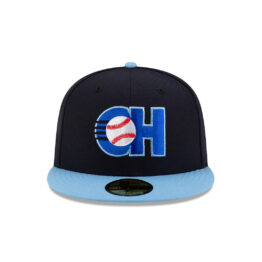 New Era 59Fifty Charros De Jalisco Official 2025 Away Fitted Hat Navy Blue Light Blue