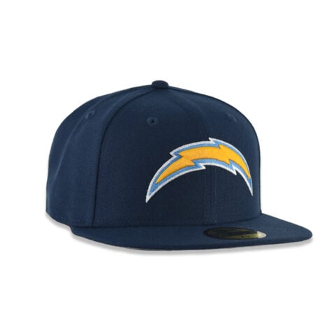 New Era 59Fifty Los Angeles Chargers Fitted Hat Oceanside Blue Gold - Image 3