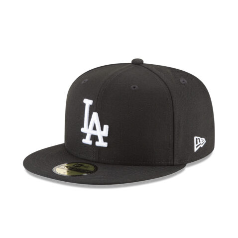New Era 59Fifty Los Angeles Dodgers 2024 World Series Champions Side Patch Fitted Hat Black White