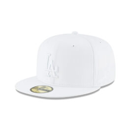 New Era 59Fifty Los Angeles Dodgers 2024 World Series Champions Side Patch Fitted Hat Whiteout
