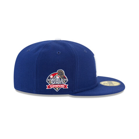 New Era 59Fifty Los Angeles Dodgers World Series Champion 2024 Side Patch Official Game Fitted Hat - Image 6