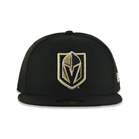 New Era 59Fifty Las Vegas Golden Knights Fitted Hat Black Gold - Image 2