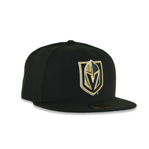 New Era 59Fifty Las Vegas Golden Knights Fitted Hat Black Gold - Image 3