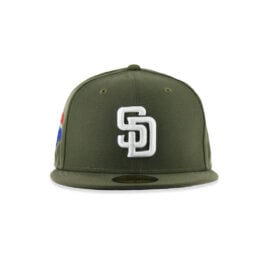 New Era 59Fifty San Diego Padres Iceman Fitted Hat New Olive White
