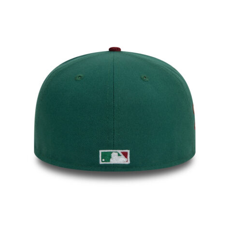 New Era 59Fifty Seattle Mariners Contrast Cord Cooperstown Fitted Hat Dark Green Red - Image 5