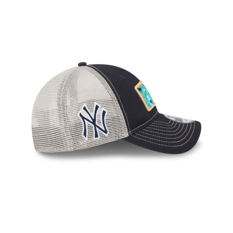 New Era 9Twenty New York Yankees State Souvenir Mesh Trucker Strapback Hat Dark Navy Blue White - Image 6
