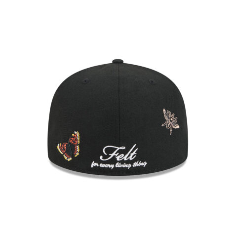 New Era x FELT 59Fifty San Francisco Giants Black Orange Fitted Hat Limited Edition - Image 5