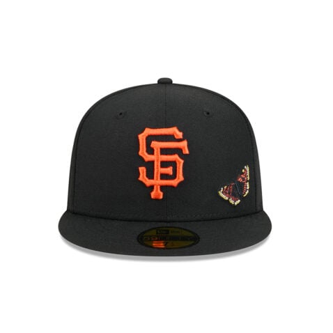 New Era x FELT 59Fifty San Francisco Giants Black Orange Fitted Hat Limited Edition - Image 2