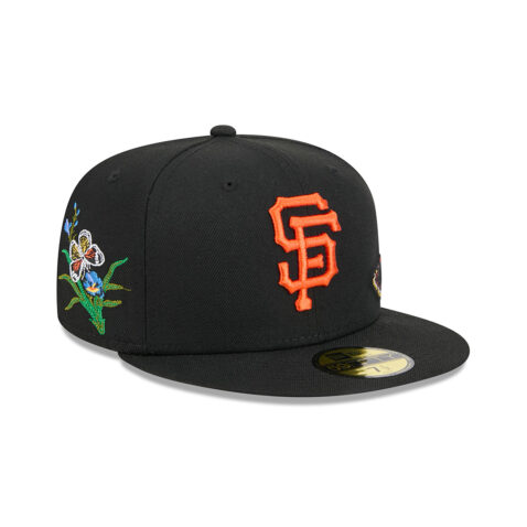 New Era x FELT 59Fifty San Francisco Giants Black Orange Fitted Hat Limited Edition - Image 3