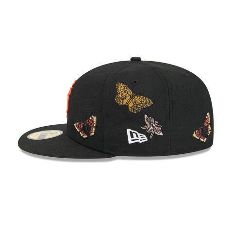 New Era x FELT 59Fifty San Francisco Giants Black Orange Fitted Hat Limited Edition - Image 4