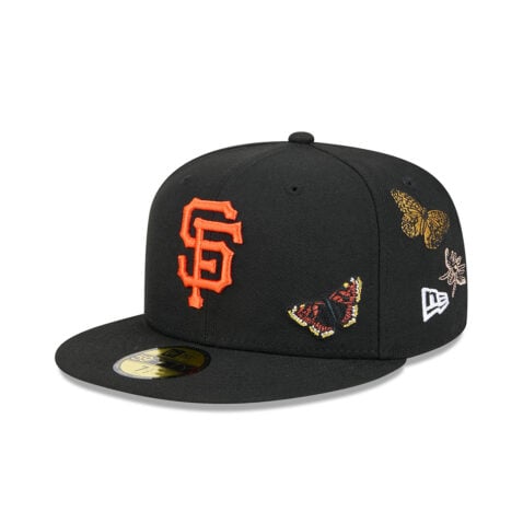 New Era x FELT 59Fifty San Francisco Giants Black Orange Fitted Hat Limited Edition