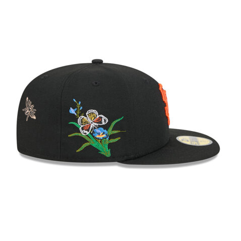 New Era x FELT 59Fifty San Francisco Giants Black Orange Fitted Hat Limited Edition - Image 6